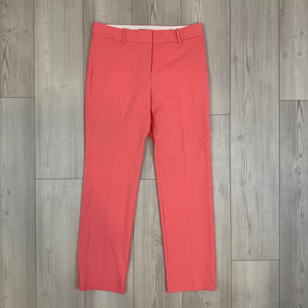 Ann Taylor Coral Pink Stretch Ankle Trousers Dress Pants Size 6 S/613351